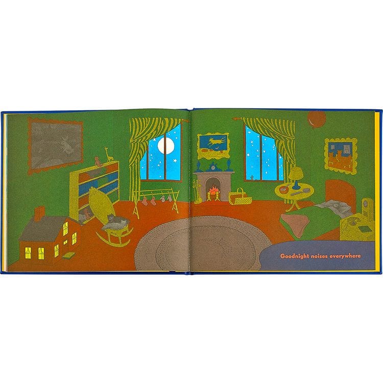 Goodnight Moon Book in Blue Bonded Leather - Image 3