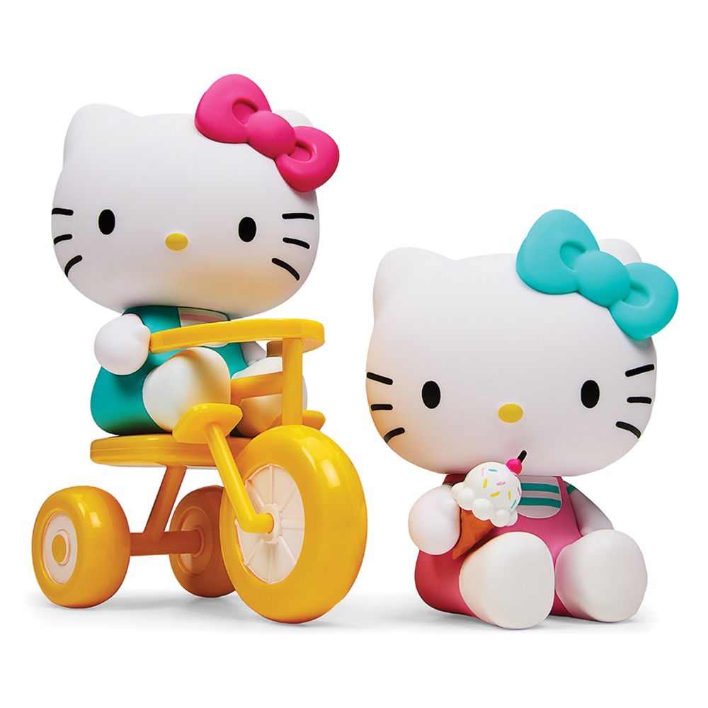 Hello Kitty Tricycle And Ice Cream Theme Vinyl Figures