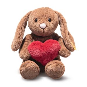 Hoppie Rabbit Brown Plush with Heart - 6
