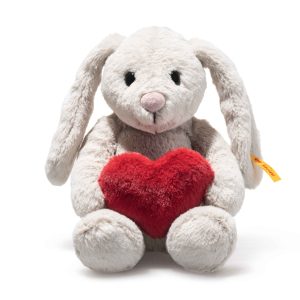 Hoppie Rabbit Grey Plush with Heart - 6