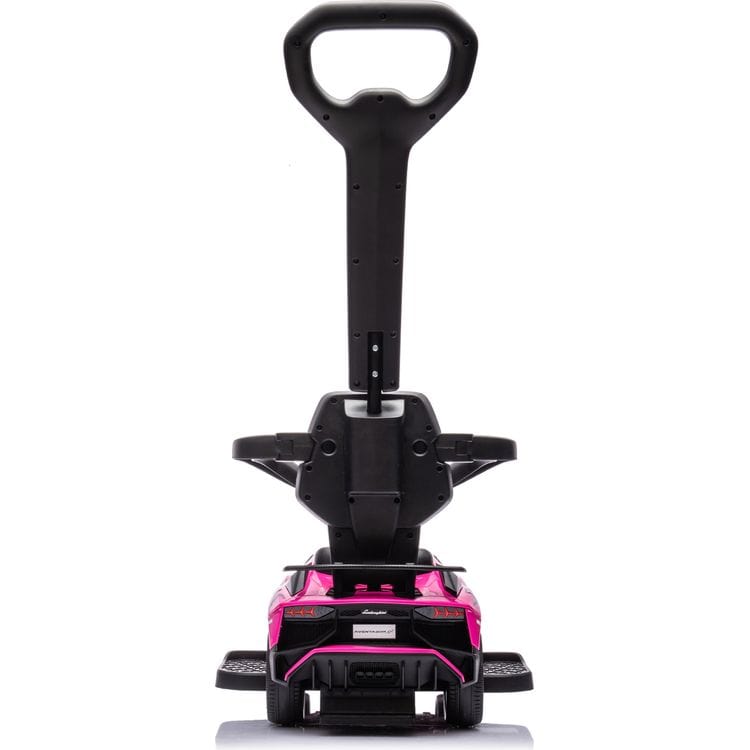 Lamborghini 3-in-1 Push Ride On Toy Car - Pink - Image 3