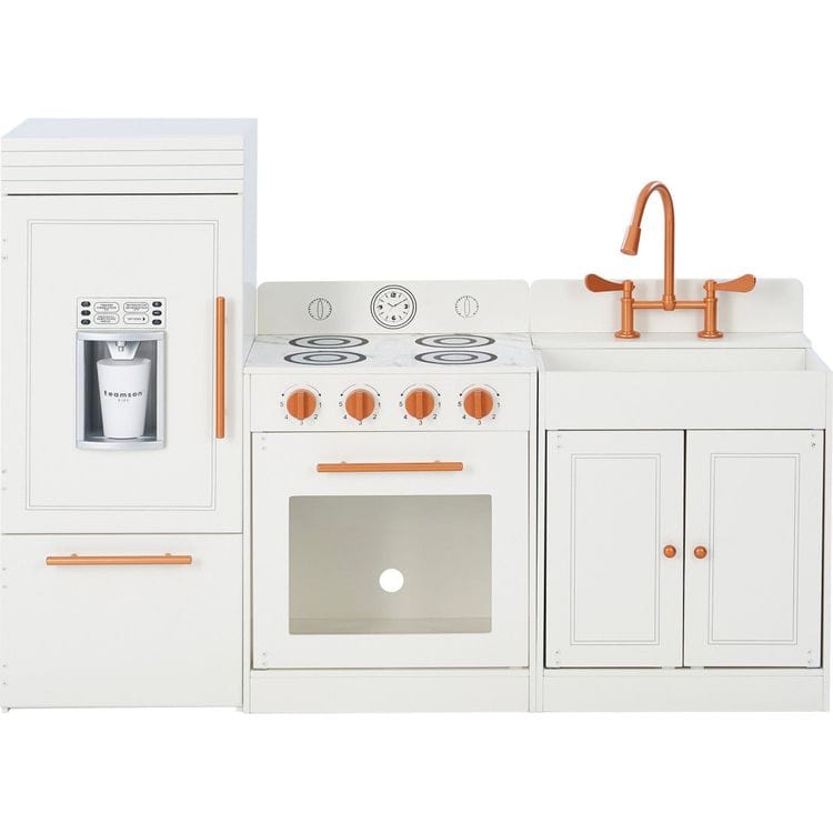 Little Chef Paris Complete Kitchen Playset - White/Rose Gold - Image 2