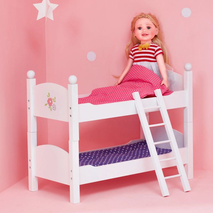 Little Princess 18 Doll Double Bunk Bed - Grey - Image 2