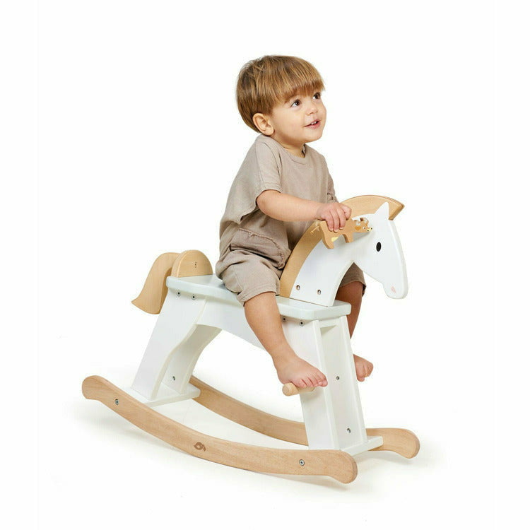 Lucky Wooden Rocking Horse - Image 2