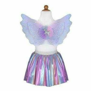 Magical Unicorn Skirt & Wings. Pastel. Size 4-6