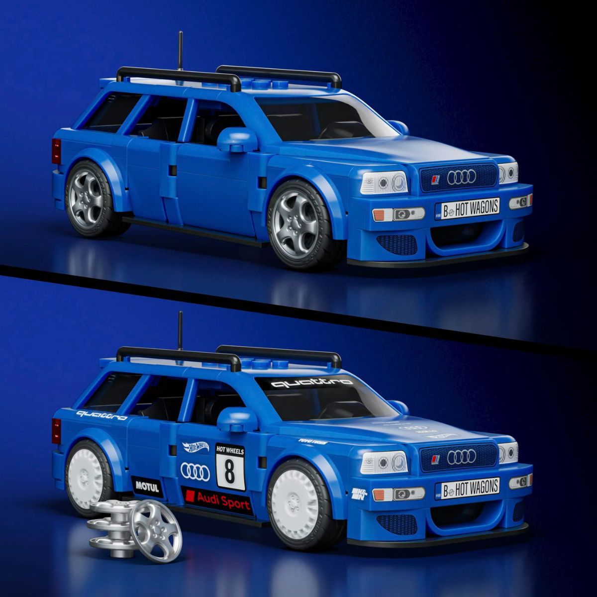 Mattel Brick Shop Hot Wheels '94 Audi Avant RS2 - Image 2