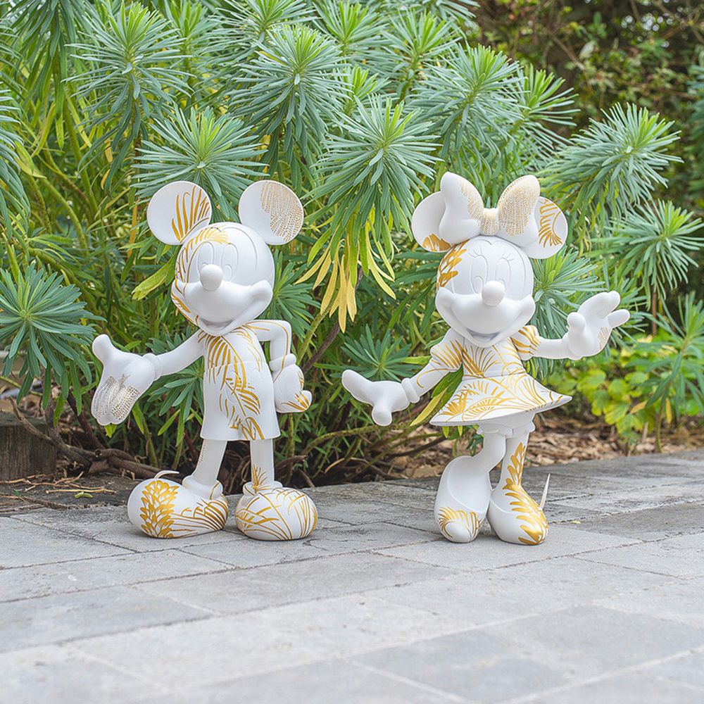 Mickey Mouse 12 Star Style Martyn Lawrence Bullard Figurine - White & Gold - Image 3