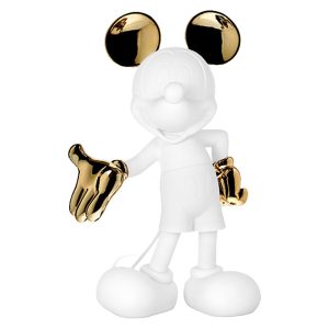 Mickey Mouse 12 Welcome Studio Figurine - White & Gold