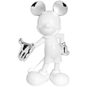 Mickey Mouse 12 Welcome Studio Figurine - White & Silver