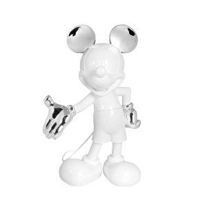 Mickey Mouse Figure White & Silver - 55