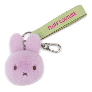 Miffy Lilac ECO Fuzzy Bag Charm - 4.5