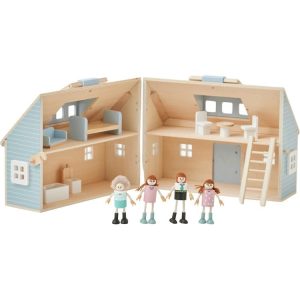 Olivia's Little World Quaint Portable Dolls Cottage & Accessories for 3.5 Dolls