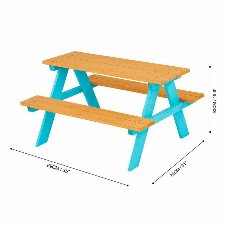 Outdoor Picnic Table & Chair Set - Image 4
