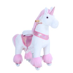 Pink Model U Ride-On Unicorn - 3-4 Years