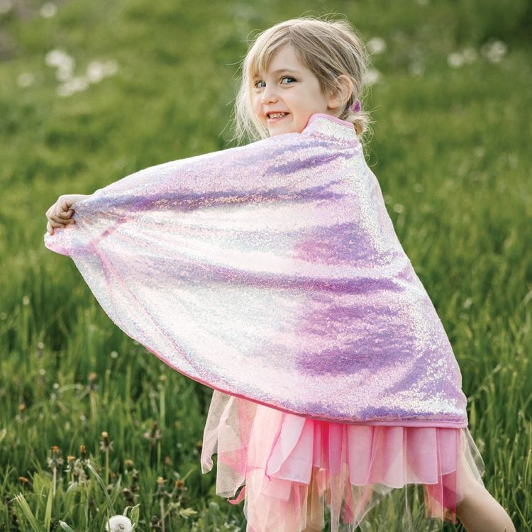Pink Sequin Cape - Size 5-6 Years - Image 2