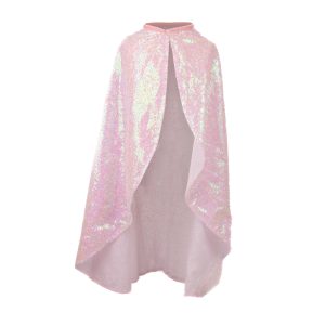 Pink Sequins Twirl Cape - Size 4-6 Years