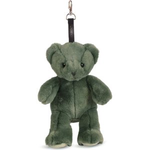 Plush Teddy Bear Bag Charm - Green