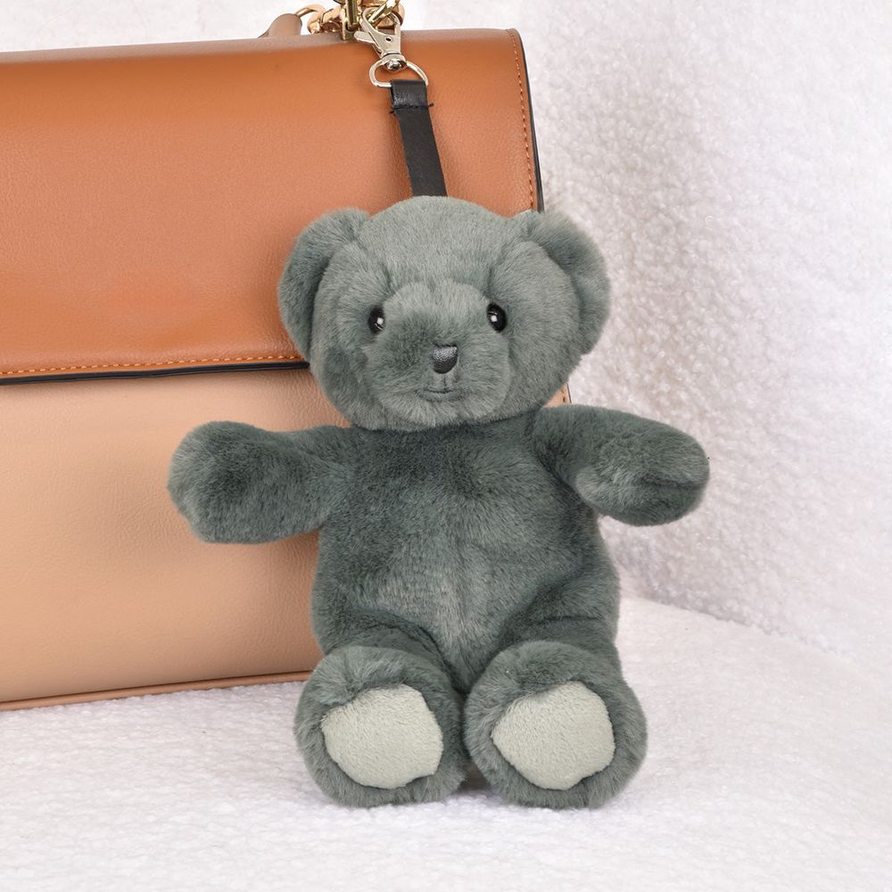 Plush Teddy Bear Bag Charm - Green - Image 2
