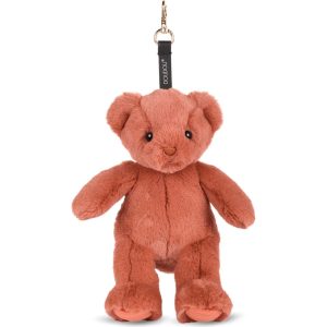 Plush Teddy Bear Bag Charm - Terracotta