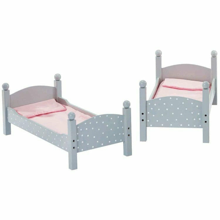 Polka Dots Princess Double Bunk Bed for 18 Dolls - Gray - Image 7