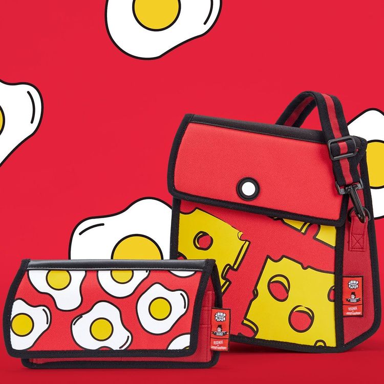 Pop Art Egg Purse - Red - Image 2