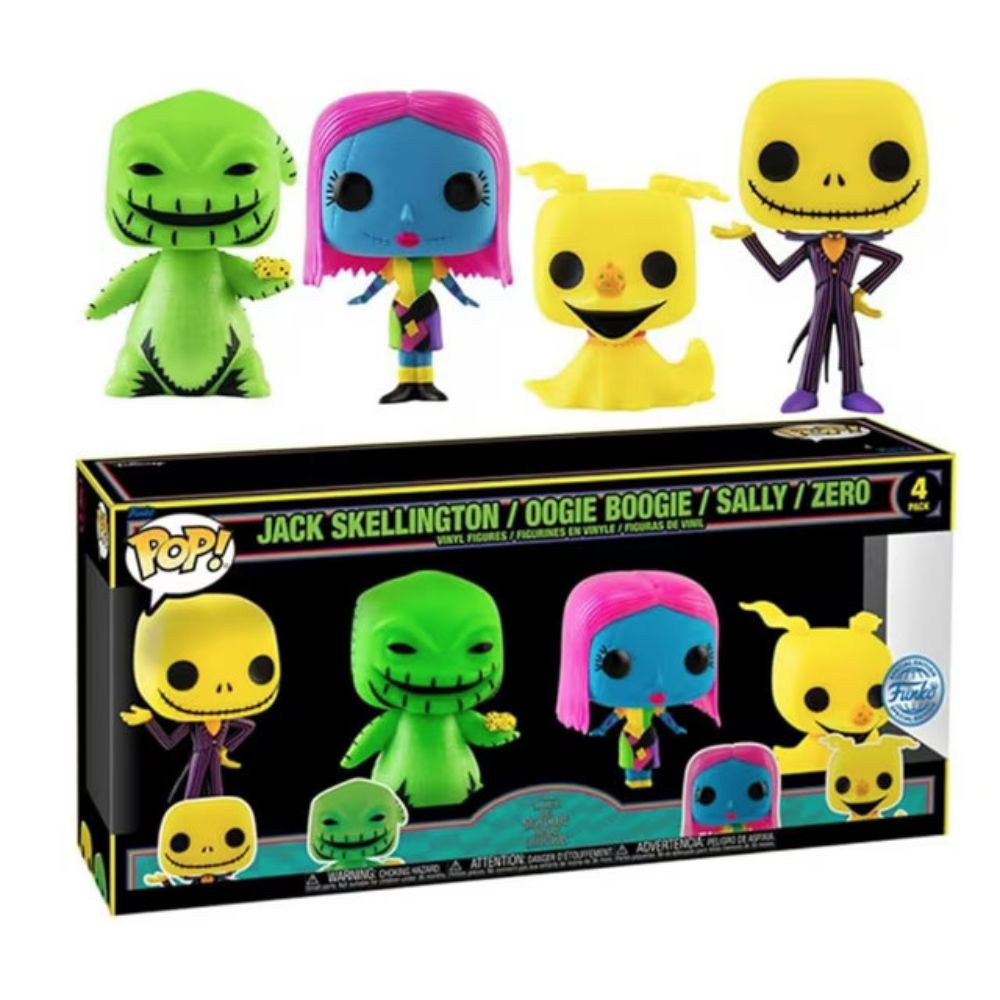 Pop! Disney: The Nightmare Before Christmas Black Light 4-Pack - Image 2