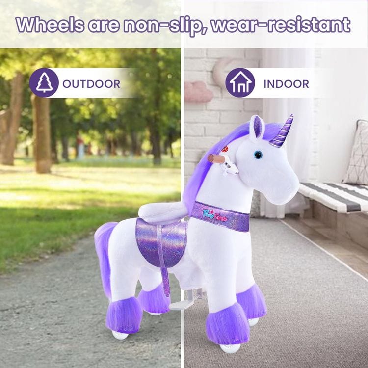 Purple Model U Ride-On Unicorn - 7+ Years - Image 3