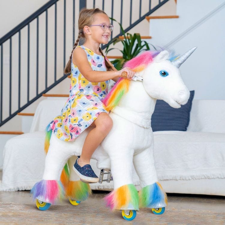 Rainbow Model X Ride-On Unicorn - 3-4 Years - Image 2