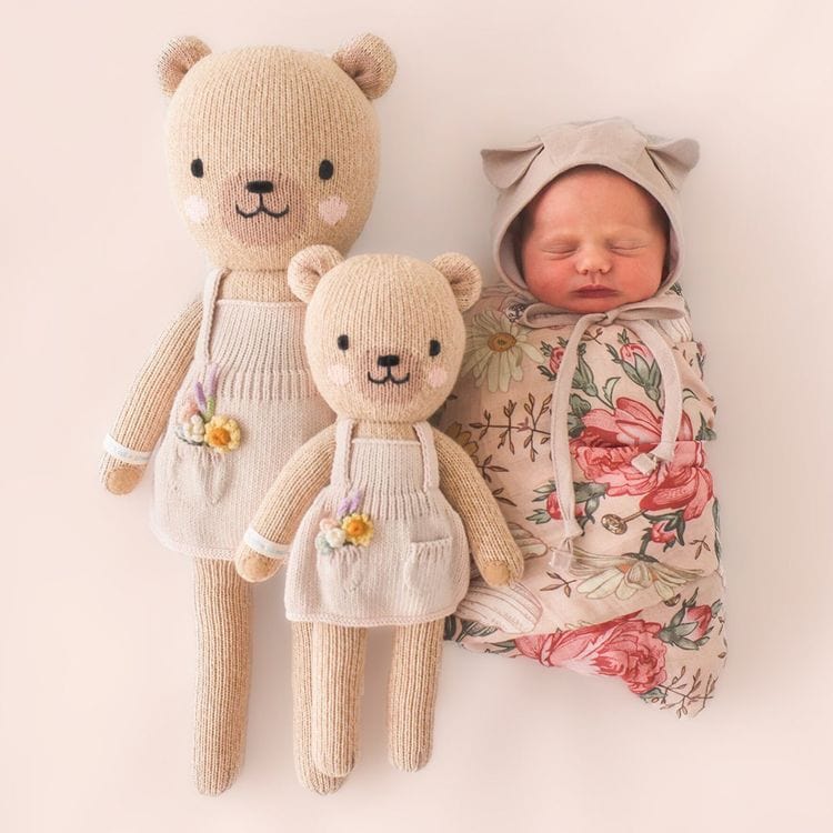 Regular 20 Goldie the Honey Bear Hand-Knit Doll - Image 2
