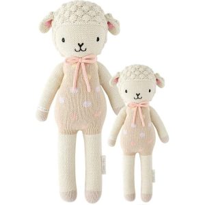 Regular 20 Lucy the Lamb (Pastel) Hand-Knit Doll