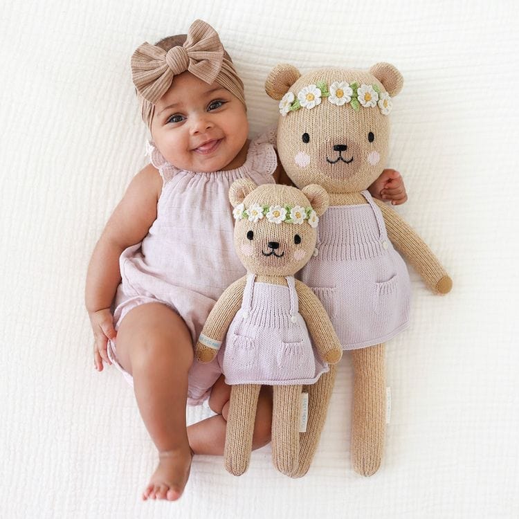 Regular 20 Olivia the Honey Bear Hand-Knit Doll - Image 2