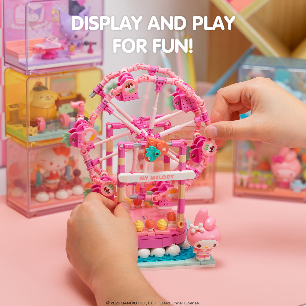 Sanrio Building Blocks Summer Wunderland - Kuromi Swing Ride - Image 5