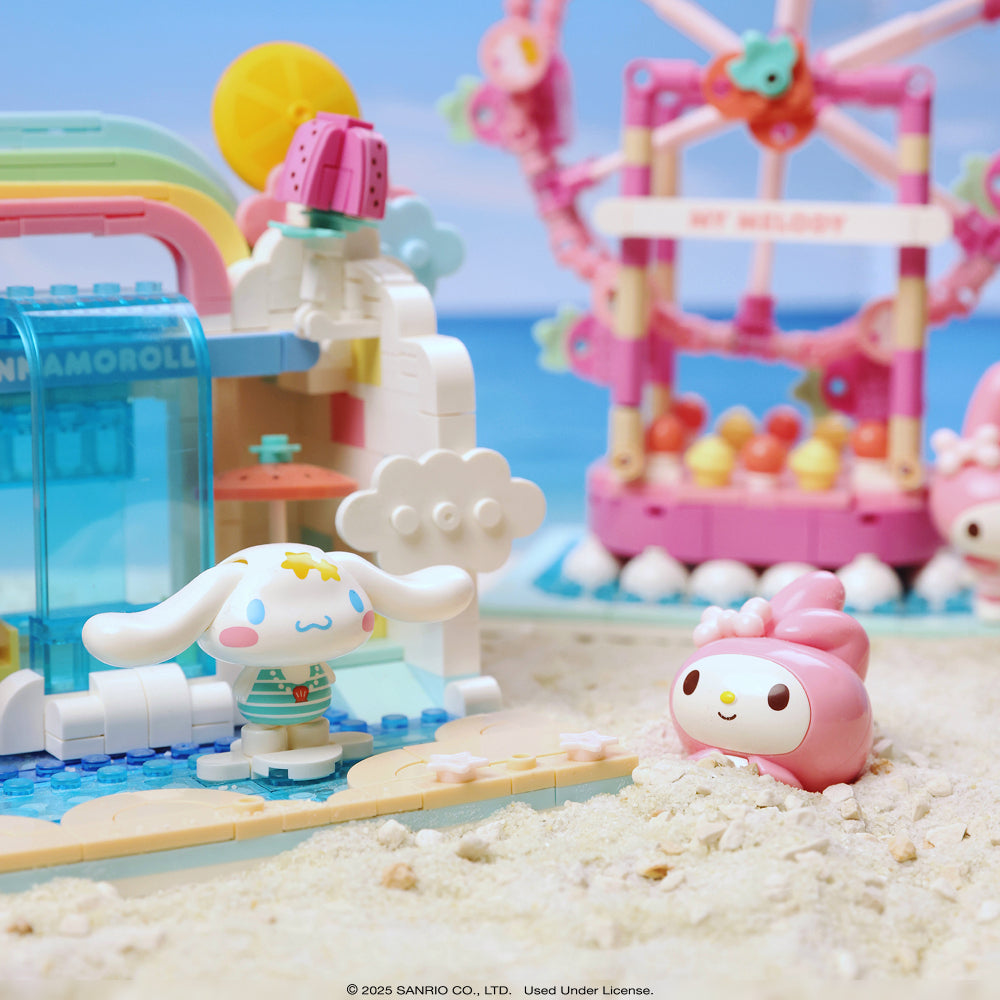 Sanrio Building Blocks Summer Wunderland - Kuromi Swing Ride - Image 6