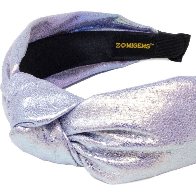 Shiny Knotted Headband - Purple - Image 2