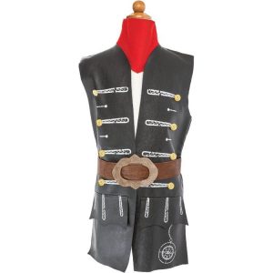 Skully Pirate Vest. Belt & Scarf- Size 5-6 Years