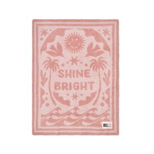 SmileyWorld® Sun Stroller Blanket. Dusty Coral Multi
