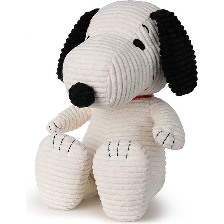 Snoopy Sitting Corduroy Cream in Gift Box 11 - Image 2