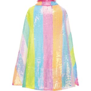 Stripy Sequin Cape -  Size 4-6 Years