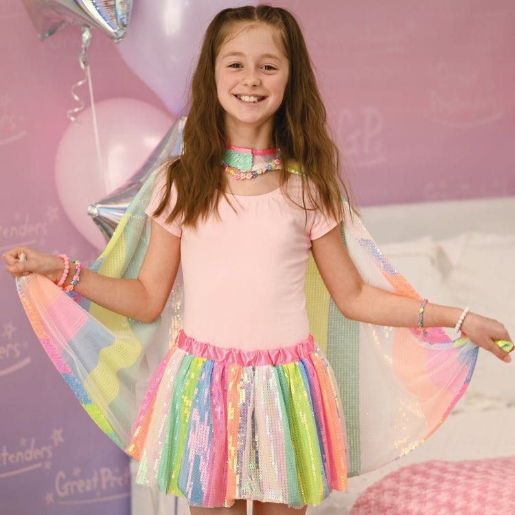 Stripy Sequins Skirt - Size 4-6 Years - Image 2