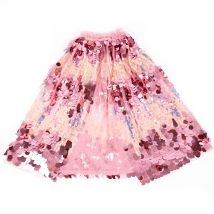 The 5th Avenue Pink Pailette Cape - Size 4-6 Years