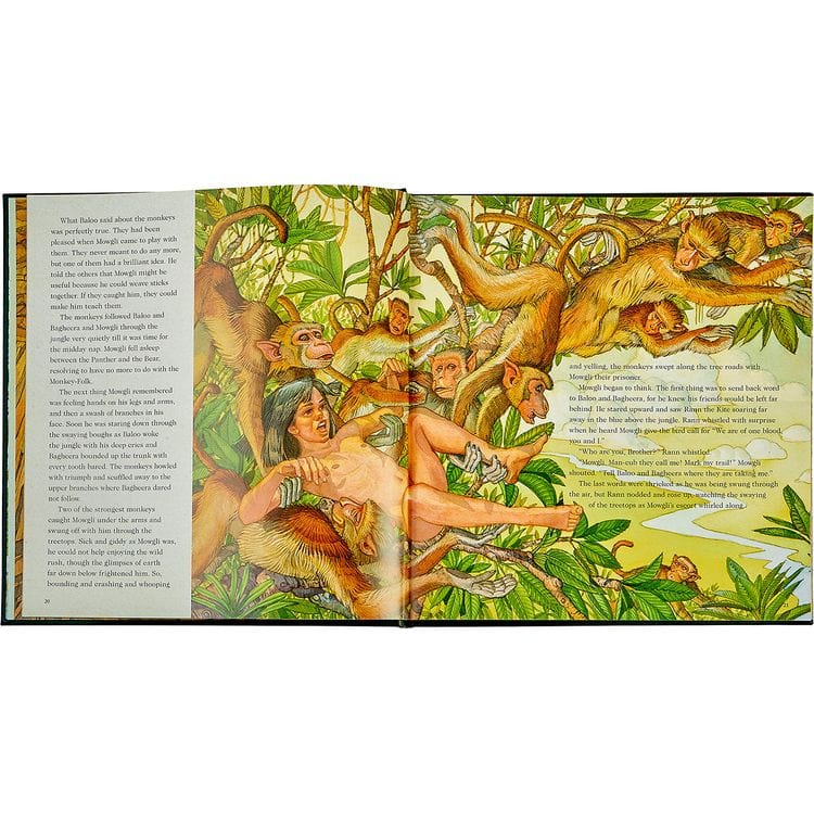 The Jungle Book in Green Bonded Leather - Image 2