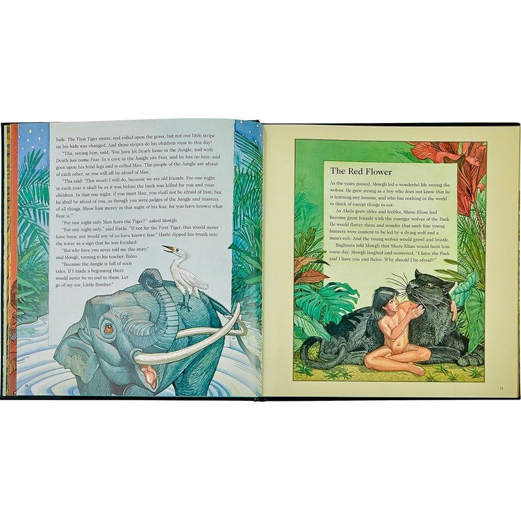 The Jungle Book in Green Bonded Leather - Image 3