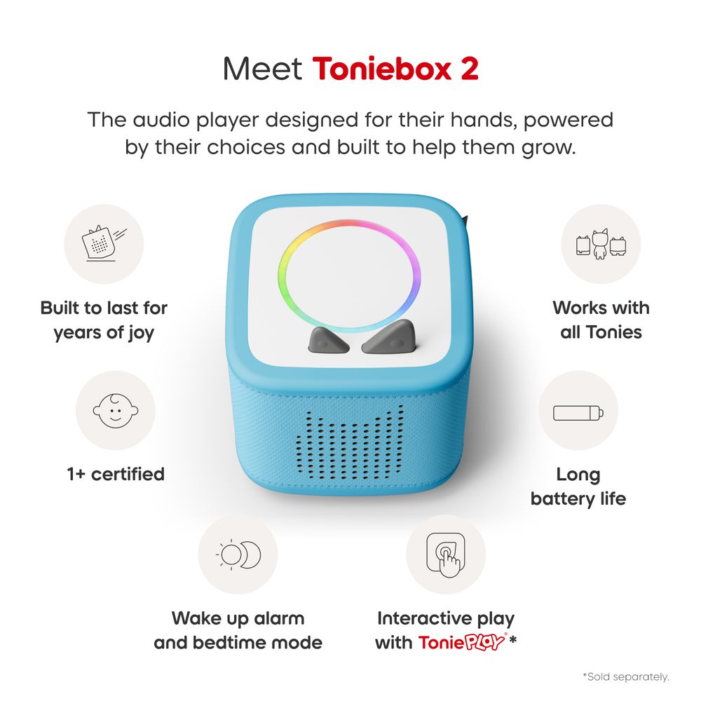Tonies Playtime Puppy Toniebox 2 Starter Set - Sky Blue - Image 4