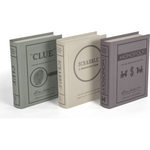 Vintage Bookshelf Games 3-Pack: Monopoly. Scrabble. Clue