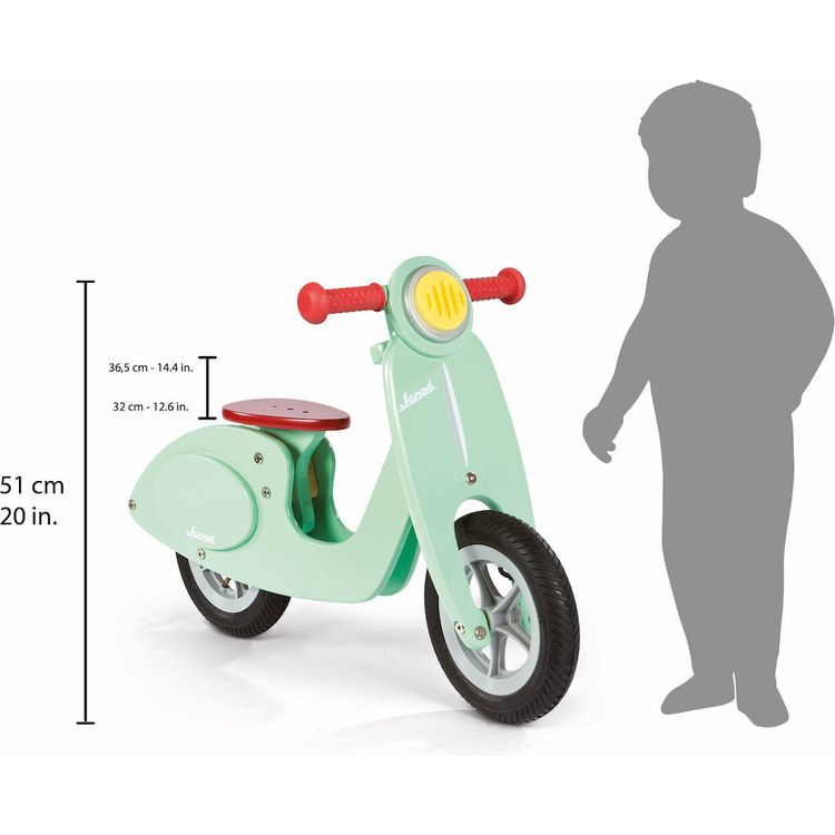 Wooden Balance Bike - Mint - Image 3