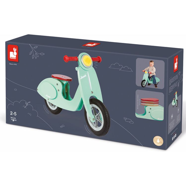 Wooden Balance Bike - Mint - Image 4