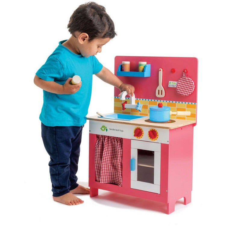 Wooden Cherry Pie Kitchen Play Set - Image 2