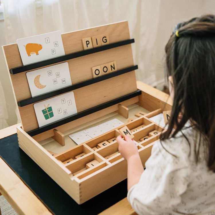 Wooden Compelling Spelling Activity Box - Image 2