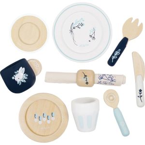 Wooden Cutlery Pretend Play Dining Set