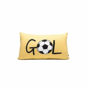 Yellow GOL Soccer Pillow